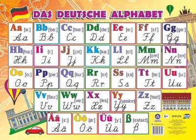 Учебный плакат Немецкий алфавит: Формат А2 - купить демонстрационные  материалы для школы в интернет-магазинах, цены на Мегамаркет | КПЛ-216