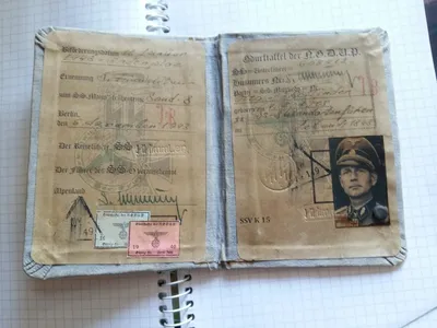 Почтовая марка Немецкий аусвайс дивизии СС лот №369533