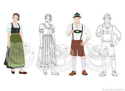 Немецкий женский национальный костюм - купить за 15000 руб: недорогие  германия, Бавария, Октоберфест в СПб