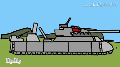 Бумажная модель Танк Landkreuzer P.1000 Ratte, Крыса :: Бумажные модели  бесплатно, без регистрации и смс