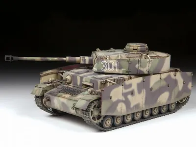 Купить сборную модель танка Pz.Kpfw.IV Ausf.G (T-IV), масштаб 1:35 (Звезда)
