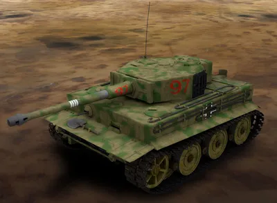 3646 Звезда Немецкий тяжелый танк T-VI «Тигр» (1:35) купить сборную модель  в интернет-магазине Моделист - Доставка по всей России