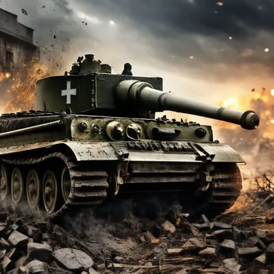 Фото 303. 1944. Италия. Подбитый немецкий танк \"тигр\". на фотохостинге  Fotoload