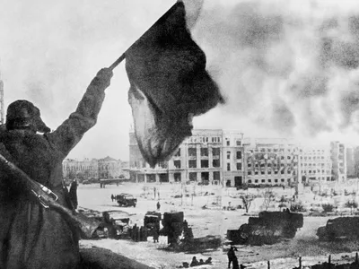 Пленные немцы. 1943 г. | Сталинград