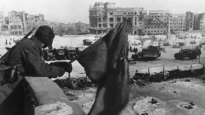 Пленные немецкие солдаты под Сталинградом — военное фото