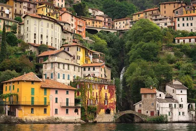 Town of Nesso on steep hill view, Como Lake, Lombardy region of Italy Stock  Photo - Alamy