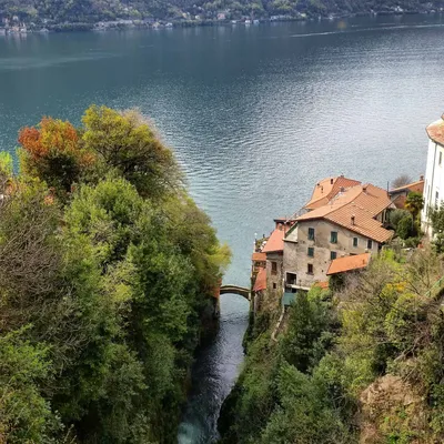 Scenic sight in Nesso, beautiful village on Lake Como, Lombardy, Italy. #2  Photograph by Stefano Valeri - Fine Art America