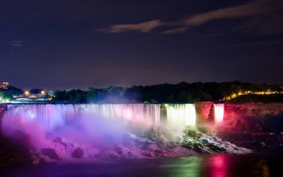 СШАшка / Интересная Америка on Instagram: \"НИАГАРСКИЙ ВОДОПАД Ниагарский  водопад (Niagara Falls) — комплекс водопадов на реке Ниагаре, отделяющий  американский штат Нью-Йорк от канадской провинции Онтарио. • водопад  «Подкова» (Horseshoe Falls), иногда