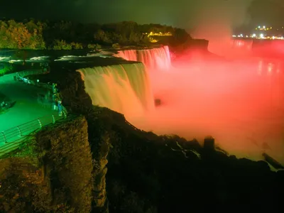 Ниагарский водопад вечером! Красота неописуемая!!! | Niagara falls,  Niagara, Waterfall