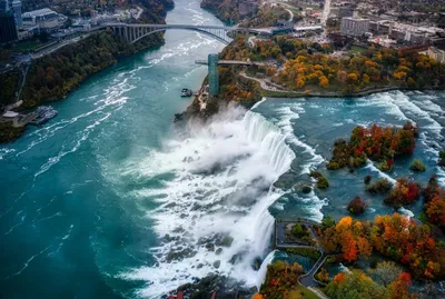 🏛️ Ниагарский водопад: неописуемая красота и мощь | Smapse