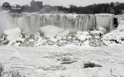 Из-за аномальных морозов в США замерз Ниагарский водопад (фото) | Новости  Мира на «Думской»