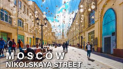 Новый год,Москва Никольская улица» — создано в Шедевруме