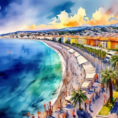 Ницца пляж . Лазурный берег in 2024 | Europe