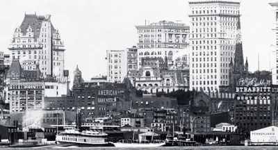 Park Row and St. Paul Buildings from Vesey Street, 1900. — NYC URBANISM