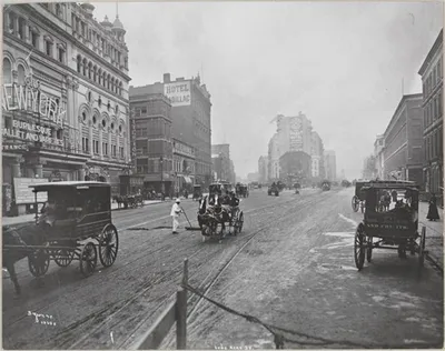 Peanut Stand at West 42nd Street, NYC in 1900