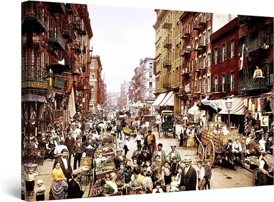 Manhattan street 1900 hi-res stock photography and images - Alamy