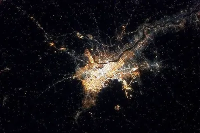 Ночной Минск из космоса сфотографировали на МКС - KP.RU
