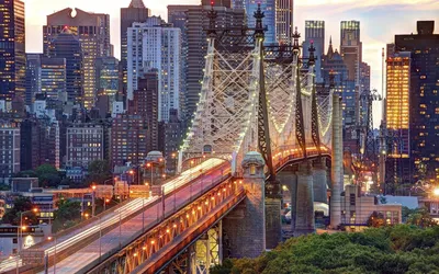 Мост Куинсборо, Нью-Йорк, США скачать фото обои для рабочего стола