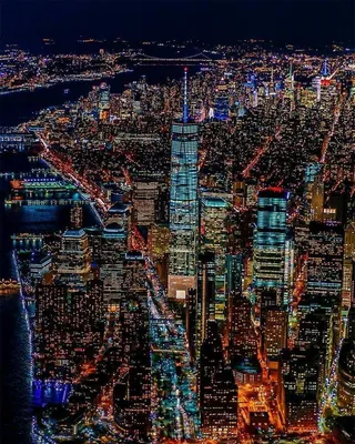 Нью йорк фото ночью фотографии
