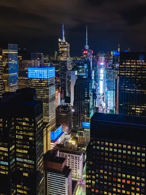 Ночной нью-йорк - красивые фото