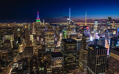 NewYorkSkylineNight | Нью-Йорк ночью, вид с высоты птичьего … | EmiliyaG |  Flickr