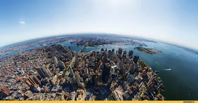Картинки Нью-Йорк США Мегаполис Небоскребы город облачно