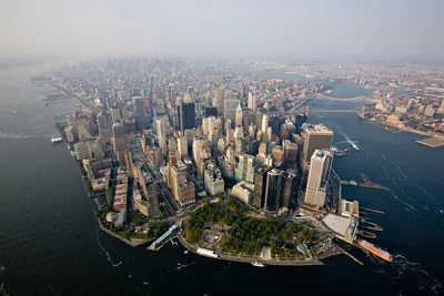 Нью йорк с высоты птичьего полета фото фотографии