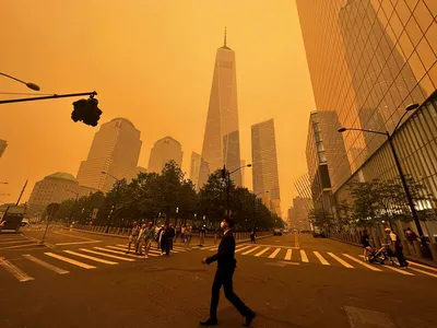 В штате Нью-Йорк жителям раздадут миллион респираторов из-за смога от  лесных пожаров - Газета.Ru
