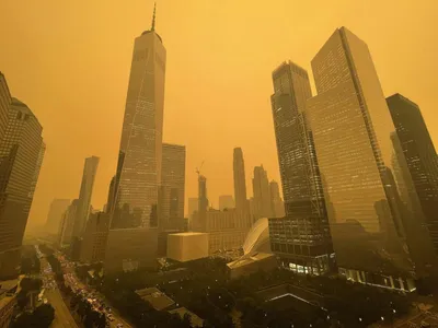 Нью-Йорк накрыл оранжевый смог - Минская правда