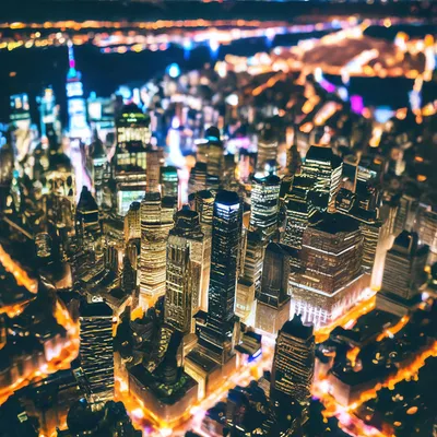Нью-Йорк,Манхэттен,вид сверху, …» — создано в Шедевруме