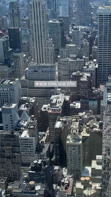 Вертикальный Снимок Зданий Манхэттена Нью Йорк Сверху стоковое фото  ©Wirestock 437773386