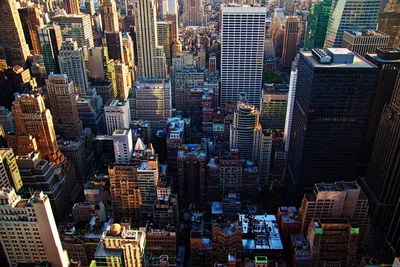 Скачать обои вид сверху, город, нью-йорк, the view from the top, the city  разрешение 2560x1600 #41154