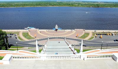 ВерхнеВолжская набережная в Нижнем Новгороде | Описание и фото