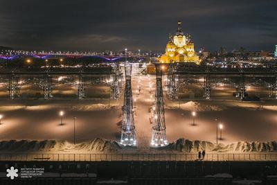 Нижний Новгород ночь зима …» — создано в Шедевруме