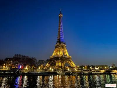 Эйфелева башня над рекой освещенная ночью, можно ли фотографировать  эйфелеву башню ночью, Эйфелева башня, Франция фон картинки и Фото для  бесплатной загрузки