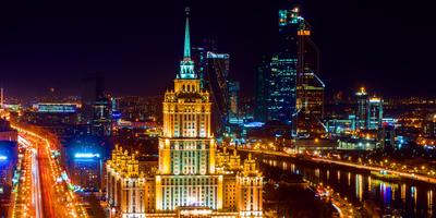 Ночная Москва фото
