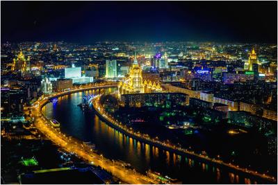 Ночная Москва - 66 фото
