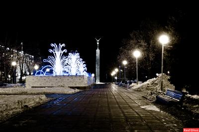 Ночная Самара. Моссковское шоссе | IWphoto.ru