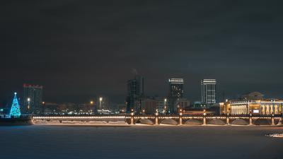 Ночной Челябинск готовится к зиме | Пикабу