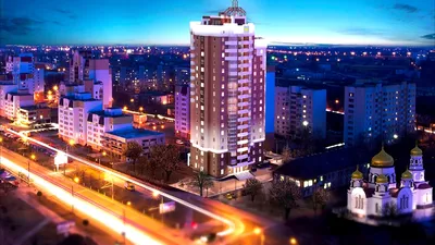 Ночной фонтан / Гомель,Беларусьцентральный фонтан города