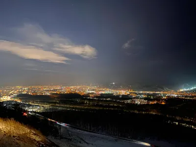 Красноярск с вечерней подсветкой | Пикабу