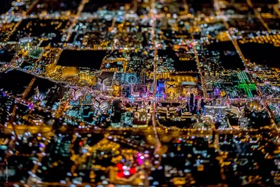 Ночной вид с воздуха, Лас-Вегас, Невада - PICRYL Поиск в мировом  общественном достоянии