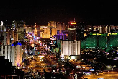 Обои Las Vegas Города Лас-Вегас (США), обои для рабочего стола, фотографии  las, vegas, города, лас, вегас, сша, ночной, город, панорама, здания,  невада, nevada Обои для рабочего стола, скачать обои картинки заставки на