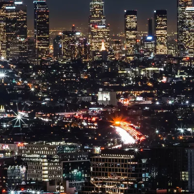 Ночной Лос Анджелес из космоса - 72 фото
