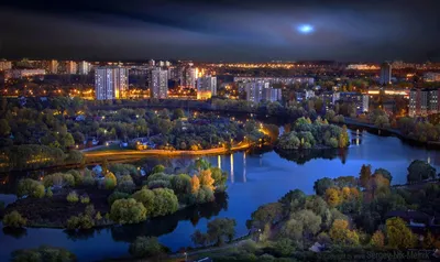Ночной Минск будущего: город будущего, где технологии и природа идут рука  об руку» — создано в Шедевруме