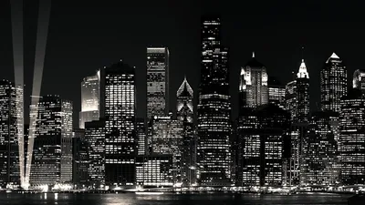 Черно-белое панорамное фото Бруклинского моста на ноче, NYC Стоковое  Изображение - изображение насчитывающей зодчества, перемещение: 93974059