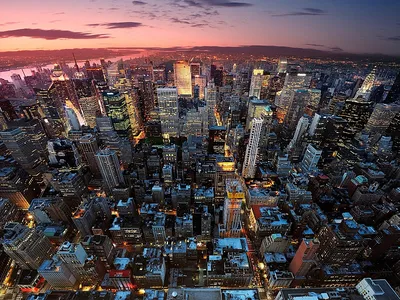 Скачать 4000x6000 ночной город, улица, небоскребы, огни города, движение,  нью-йорк, сша обои, картинки