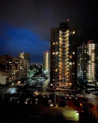 Ночной город Новосибирск» — создано в Шедевруме