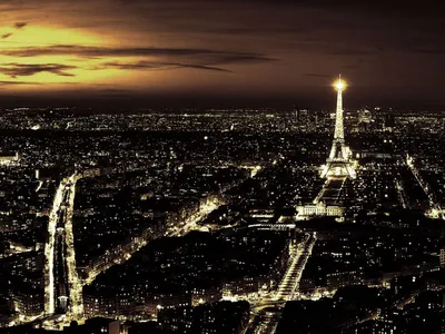 Ночной Париж — фотография, размер: 1440x900