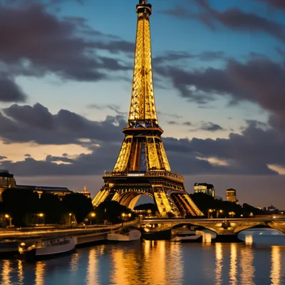 Купить картину Ночной Париж в Москве от художника Абжинов Эдуард